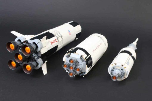 NASA Apollo Saturn V Rocket 21309 37003 Lunar Module Ideas Creator Building Blocks Kids Toy Gift 5