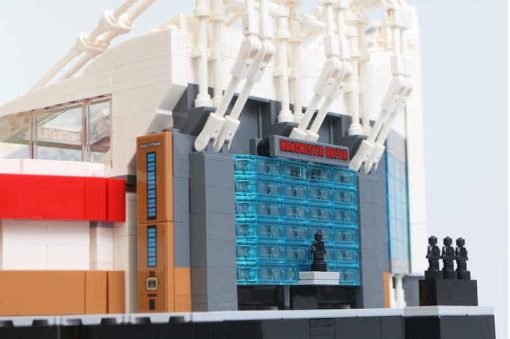 Old Trafford Manchester United Football Stadium 10272 JJ000 Ideas Creator Expert Series Building Blocks Kids Toy 7