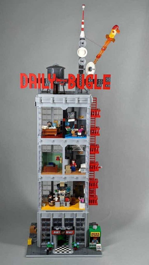 Spider Man Daily Bugle 76178 lepin 78008 marvel Tower Marvel Super Hero ideas Creator Building Blocks Kids Toy Gift 2