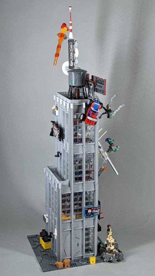 Spider Man Daily Bugle 76178 lepin 78008 marvel Tower Marvel Super Hero ideas Creator Building Blocks Kids Toy Gift 3