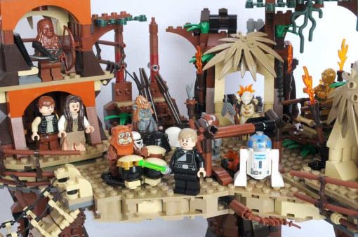 Star Wars Ewok Village 05047 Princess Leia Luke Skywalker c3po Modular Building Blocks Kids toy 3