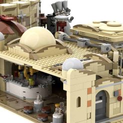 Star Wars Mandalorian Tatooine Mos Eisley Cantina Spaceport MOC 41406 C5332 UCS Modular Building Blocks kids Toy 3