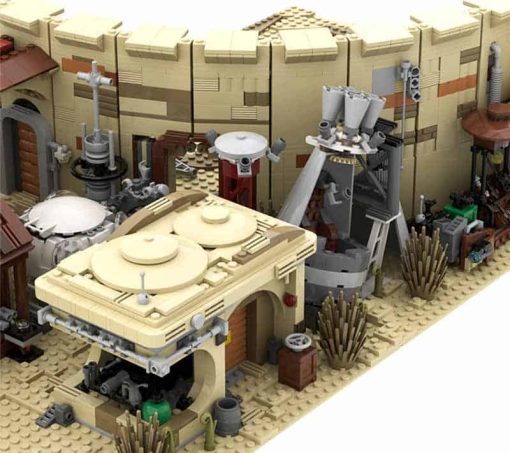 Star Wars Mandalorian Tatooine Mos Eisley Cantina Spaceport MOC 41406 C5332 UCS Modular Building Blocks kids Toy 4