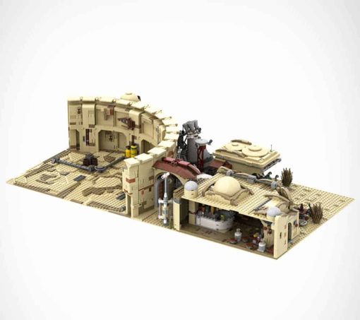 Star Wars Mandalorian Tatooine Mos Eisley Cantina Spaceport MOC 41406 C5332 UCS Modular Building Blocks kids Toy 7
