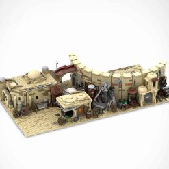 Star Wars Mandalorian Tatooine Mos Eisley Cantina Spaceport MOC 41406 C5332 UCS Modular Building Blocks kids Toy 8