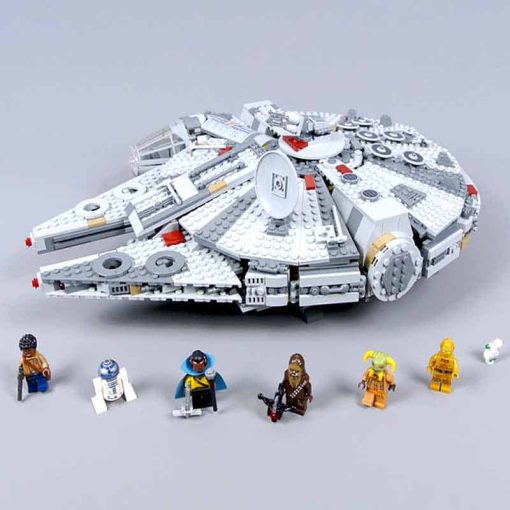 75257 LJ99022 star wars Millennium Falcon the rise of the skywalker space ship building blocks kids toy gift
