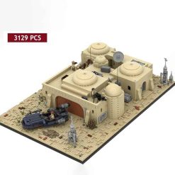 Star Wars Tatooine Mos Eisley Cantina MOC 53045 C5175 UCS Architecture City street View Modular Building Blocks Kids Toy 3