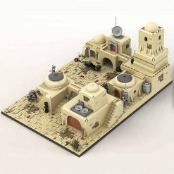 Star Wars Tatooine Mos Eisley Cantina MOC 53045 C5175 UCS Architecture City street View Modular Building Blocks Kids Toy 8