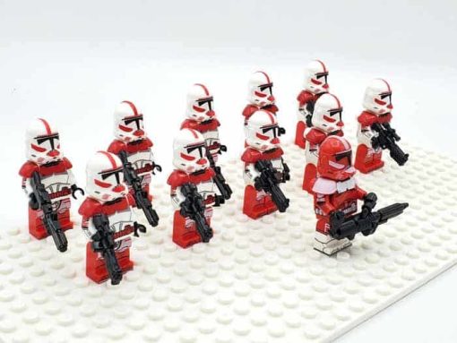 Star Wars Mandalorian Commander Fox Coruscant Guards Minifigures Army Kids toy 2
