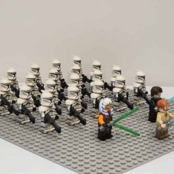 Star Wars mandalorian Clone Wars Battle Minifigures Army General Grievous Obi Wan Kenobi Kids Toy 7