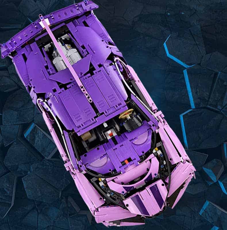 | Car 42083 Hyper Chiron Blocks Race Purple Kids HeroToyz 3607Pcs Bugatti Technic Toy Super Car Gift Mini Building 0016