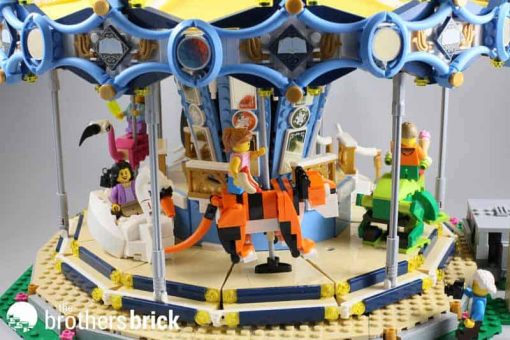 Carousel 10257 Lepin 15036 Theme Park Street View Ideas Creator Modular Building Blocks Kids Toy 4