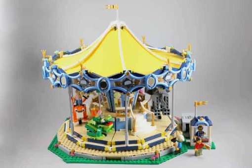 Carousel 10257 Lepin 15036 Theme Park Street View Ideas Creator Modular Building Blocks Kids Toy 5