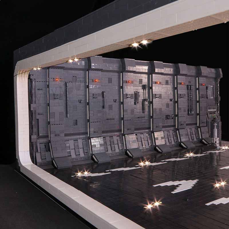 ISTRUZIONI Hangar Star Wars Star Docking Bay 327  MOC  UCS Falcon 05132 75192 