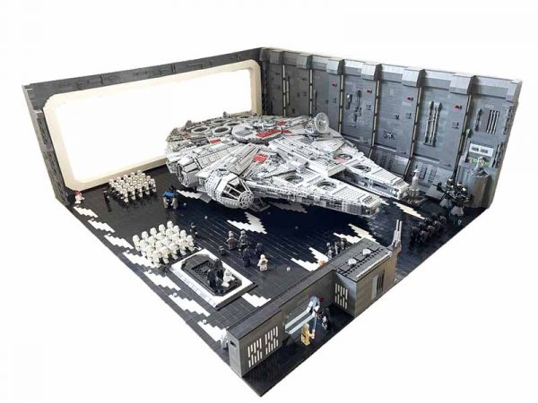 Docking Bay For Star Wars Millennium Falcon Ucs Minifigures Scale With Lights