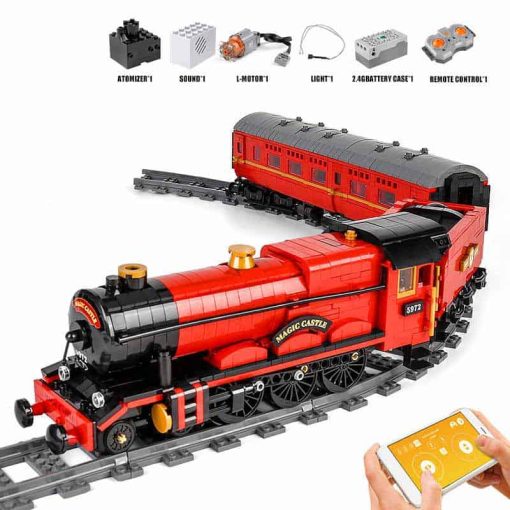 Mould King Harry Potter Hogwarts Express YX 12010 Locomotive Building Blocks Kids Toy