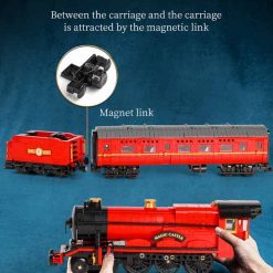 Mould King Hogwarts Express Train YX 12010 Magic Motor Building Blocks Bricks Kids Toy Gift 2