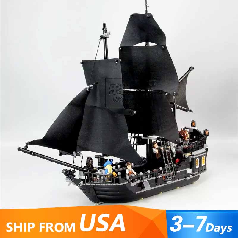 16006 Pirates of the Caribbean Black Pearl Dead Ship model toy bricks 804pcs NEU 