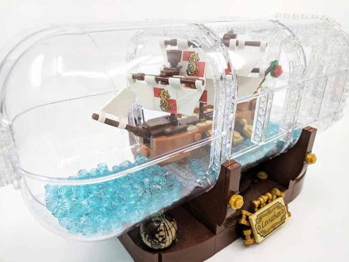 Pirates of the Caribbean Leviathan Ship in Bottle 21313 bela 11050 Pirate Ship Building Blocks Kids Toy 3