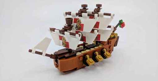 Pirates of the Caribbean Leviathan Ship in Bottle 21313 bela 11050 Pirate Ship Building Blocks Kids Toy 4