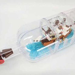 Pirates of the Caribbean Leviathan Ship in Bottle 21313 bela 11050 Pirate Ship Building Blocks Kids Toy 5