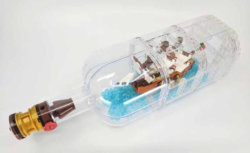Pirates of the Caribbean Leviathan Ship in Bottle 21313 bela 11050 Pirate Ship Building Blocks Kids Toy 5