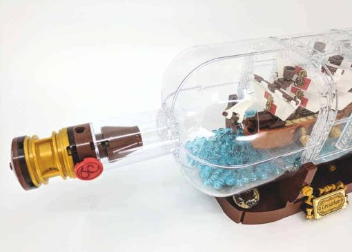 Pirates of the Caribbean Leviathan Ship in Bottle 21313 bela 11050 Pirate Ship Building Blocks Kids Toy 6