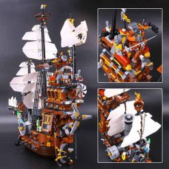 Pirates of the Caribbean MetalBeards Sea Cow 70810 lepin 16002 Pirate Ship Building Blocks Kids Toy 2