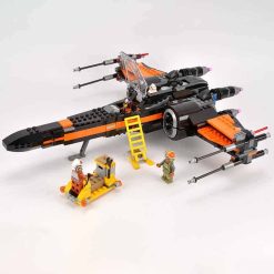 Star Wars Force Awakens Poe's X wing 75102 Space ship Building blocks kids toy