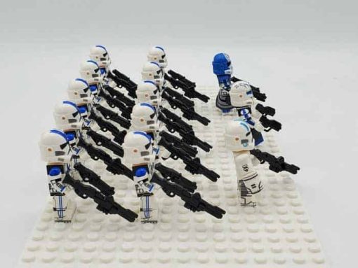 Star Wars Mandalorian 501 Squadron Minifigures Commander Rex Jesse Echo Army Kids Toy 3
