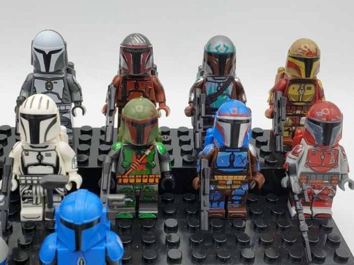 Star Wars Mandalorian Army Minifigures Boba Fett Pre Viszla Bo Katan army Kids Toys 3