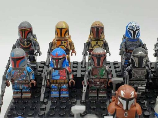 Star Wars Mandalorian Army Minifigures Boba Fett Pre Viszla Bo Katan army Kids Toys 4