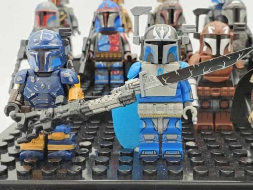 Star Wars Mandalorian Army Minifigures Boba Fett Pre Viszla Bo Katan army Kids Toys 6