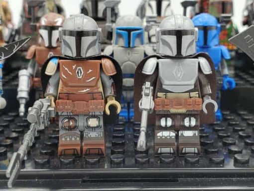 Star Wars Mandalorian Army Minifigures Boba Fett Pre Viszla Bo Katan army Kids Toys 7