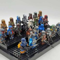 Star Wars Mandalorian Army Minifigures Boba Fett Pre Viszla Bo Katan army Kids Toys 9