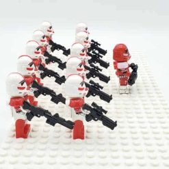 Star Wars Mandalorian Commander Fox Coruscant Guards Minifigures Army Kids toy 6