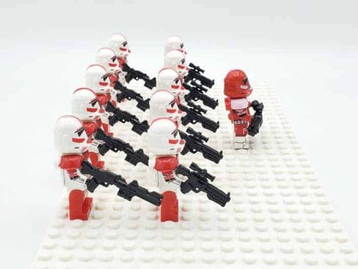 Star Wars Mandalorian Commander Fox Coruscant Guards Minifigures Army Kids toy 6