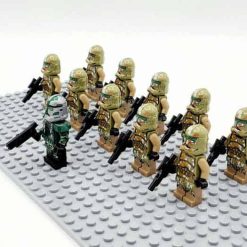 Star Wars Mandalorian Commander Gree Kashyyyk Clone Troopers Army Minifigures Kids Toy 6