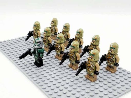 Star Wars Mandalorian Commander Gree Kashyyyk Clone Troopers Army Minifigures Kids Toy 6