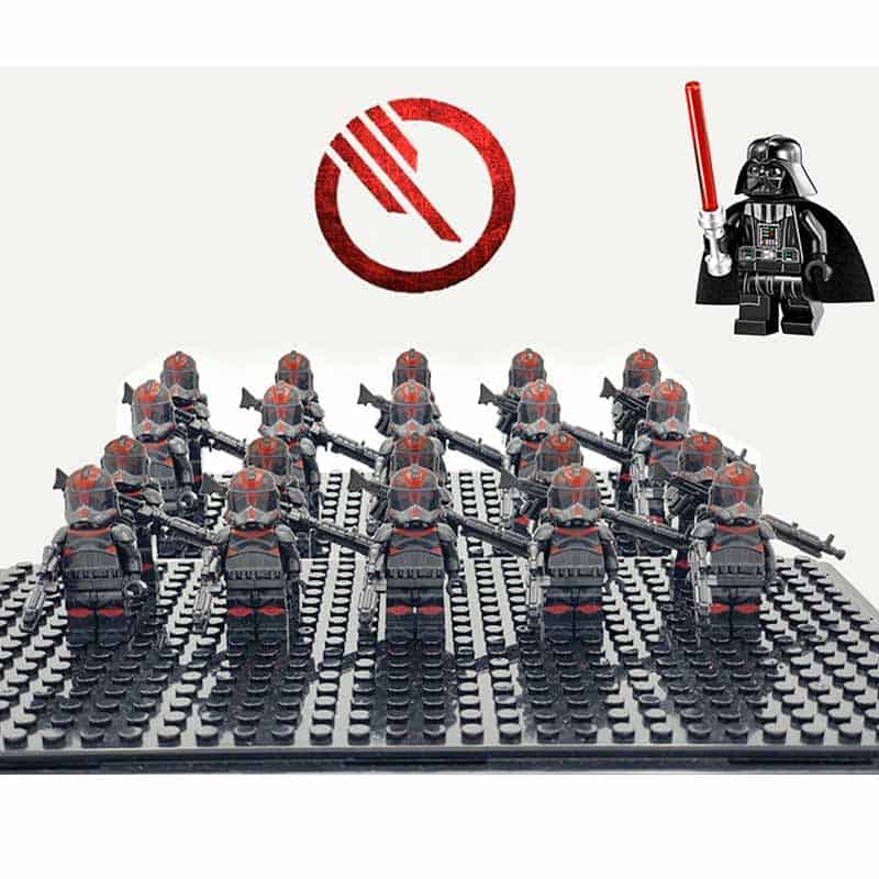 Star Wars Mandalorianer Darth Vader INFERNO Troopers Army 21 Minifiguren... 