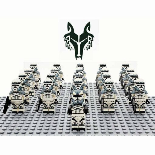 Star Wars Mandalorian Wolfpack Commander Wolffe Minifigures Army Kids Toy