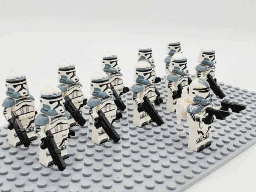 Star Wars Mandalorian Wolfpack Commander Wolffe Minifigures Army Collection Kids Toys Gift 3