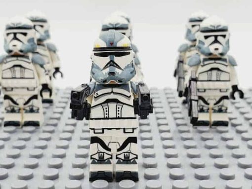 Star Wars Mandalorian Wolfpack Commander Wolffe Minifigures Army Collection Kids Toys Gift 4