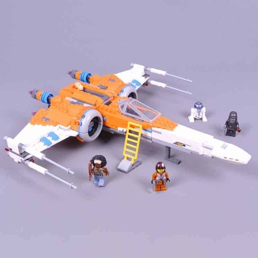 Star wars Mandalorian Poe Damerons X wing Star Fighter 75273 60019 King Lepin Space ship building blocks kids toy