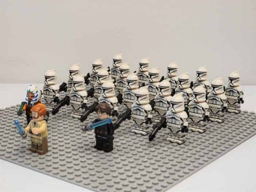 Star Wars mandalorian Clone Wars Battle Minifigures Army General Grievous Obi Wan Kenobi Kids Toy 6