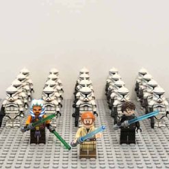 Star Wars mandalorian Clone Wars Battle Minifigures Army General Grievous Obi Wan Kenobi Kids Toy 9