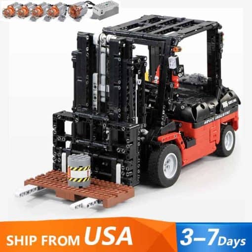 Mould King 13106 Forklift MK 2 Truck Remote Control Vehicle Building Blocks Kids Toys