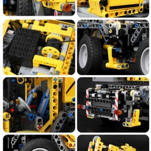 Mould King 13107 Mobile Crane Mk II construction Truck Remote Control Technic Building Blocks Bricks Kids Toy 6