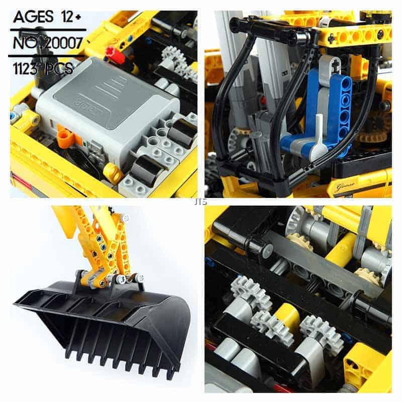 Mould King 13112 Excavator Truck Mechanical Digger Motorized Technic Remote  Control 1830Pcs Building Blocks Bricks Kids Toy Gift