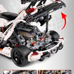 Mould King 13120 Koenigsegg One 1 Hyper Sports Car MOC 4789 Technic Building Blocks Kids Toy 6 800x800 1